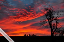 Am Morgen des 14.11.2009 taucht der nahende Sonnenaufgang den Himmel Ã¼ber den Geseker Zementwerken in krÃ¤ftiges Rot. Laut Redewendung backen demnach die Engel pÃ¼nktlich zur nahenden Adventszeit.