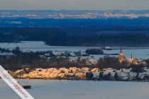 Winterlicher Blick auf StÃ¶rmede vom Turm des Milke Zementwerks